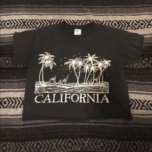 Vintage cropped California tee