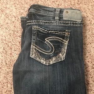 SILVER AIKO DISTRESSED BOOTCUT!