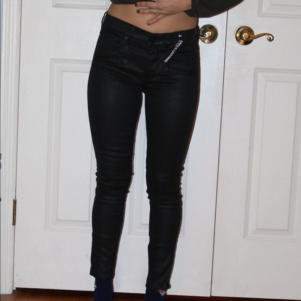 Express Pleather Jeans *new with tags*