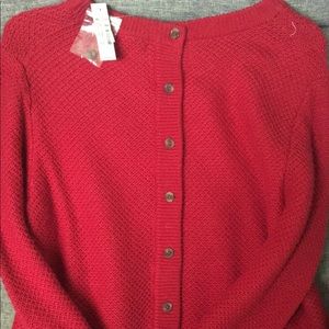 MADEWELL BUTTON BACK SWEATER NWT MEDIUM