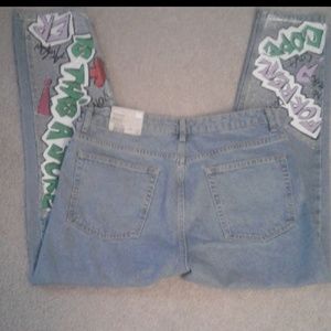 (32X30) 🎈NEW🎈 TOP SHOP MOTO MOM JEANS