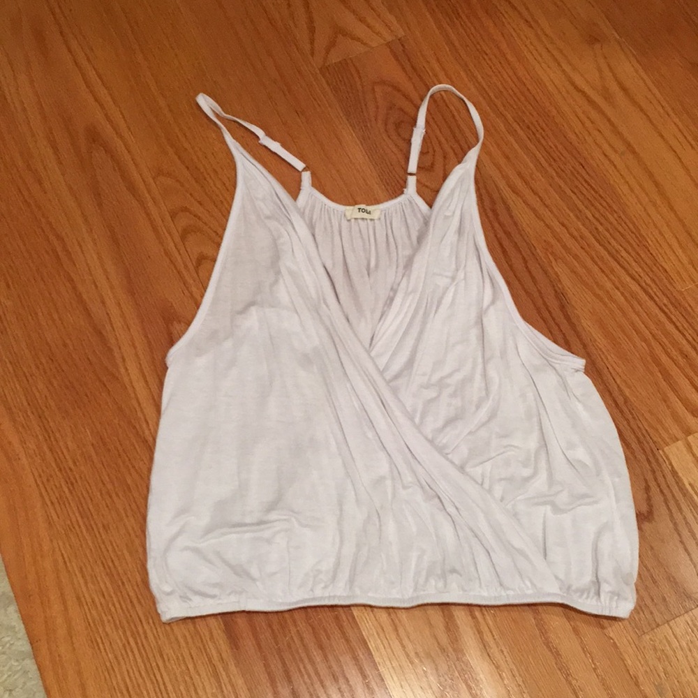 White v neck top
