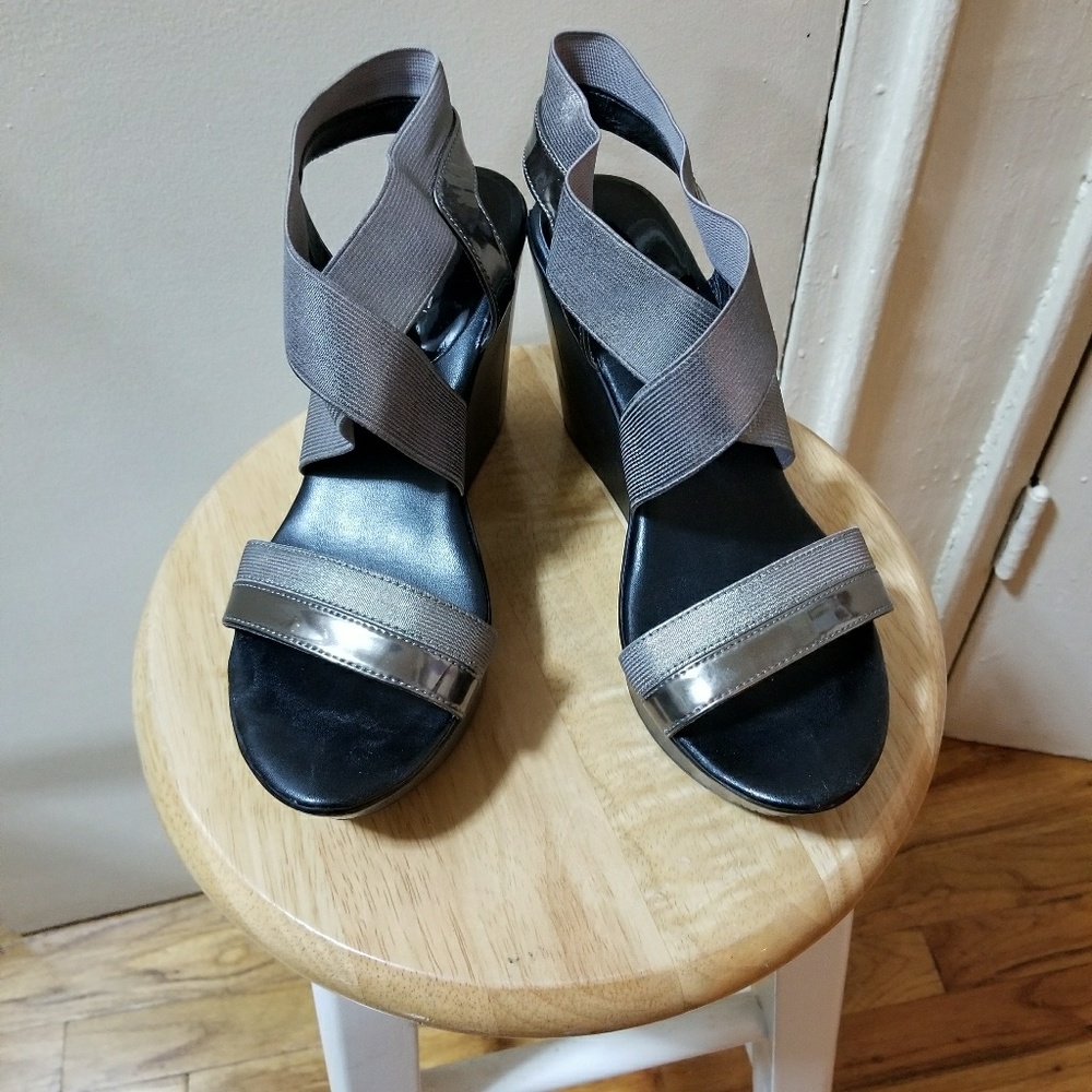 Charles David Feature Wedge Heel Sandals