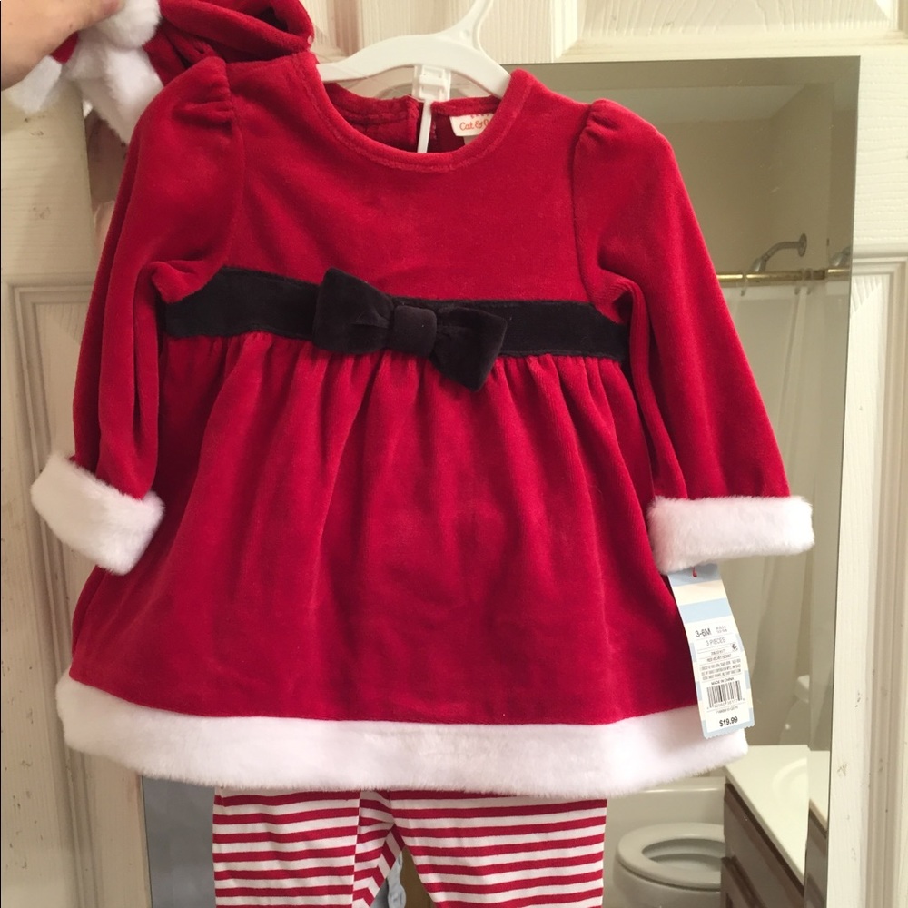 NWT Cat and Jack Baby Girl 🎄 outfit 3-6 mo