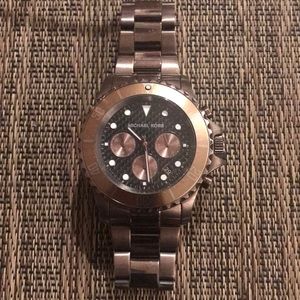 Men’s Michael Kors watch. Brown steel band.