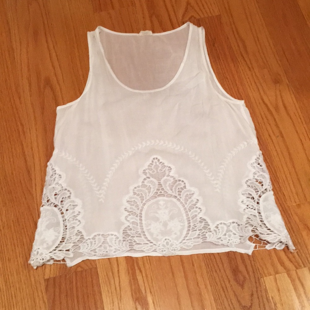 White tank top
