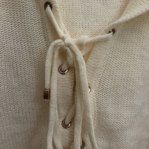 Off-white Hooded-laced sweater