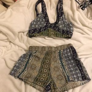 Two piece romper set