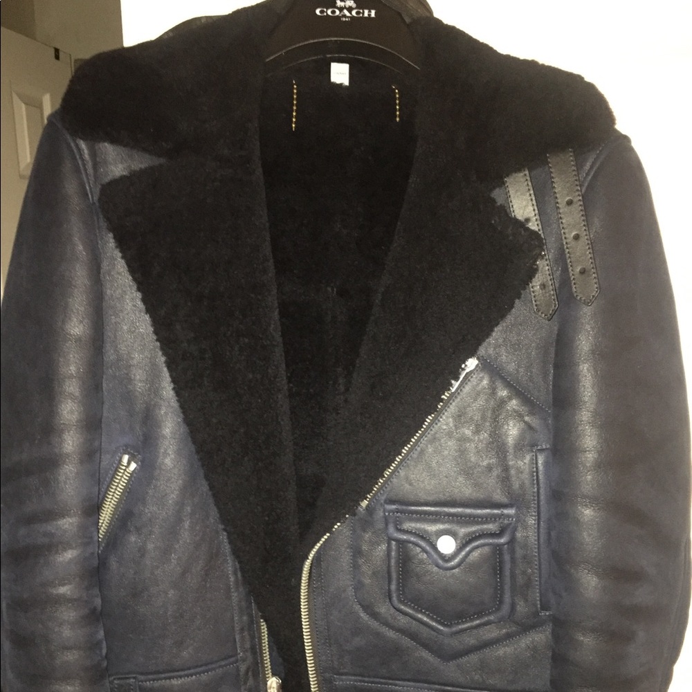 Coach 1941 - 100% shearling moto jacket