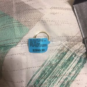 10k Yellow Gold Engagement Ring Size 7