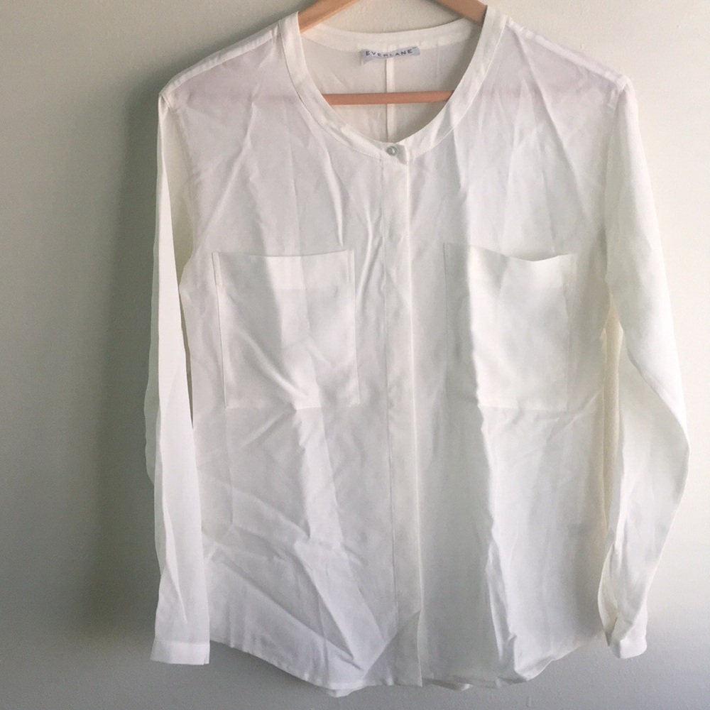 everlane 100% silk shirt