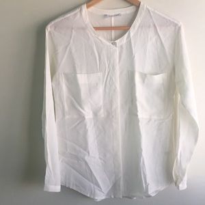 everlane 100% silk shirt