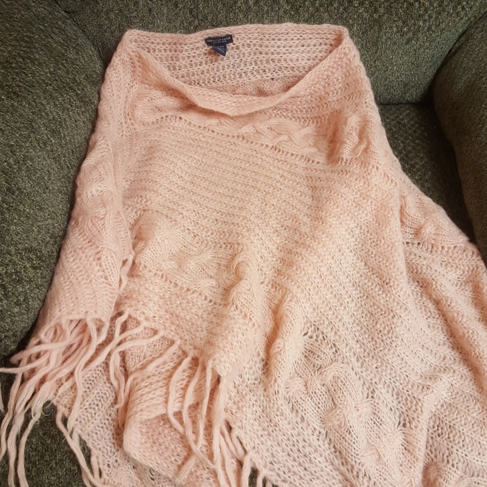 Pink poncho