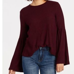 Allison Joy Ruffle Sleeve Sweater