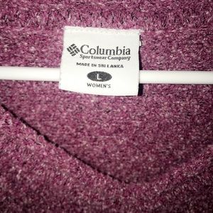Columbia sweater in purple