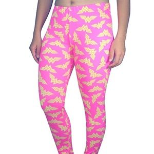 PLUS WONDER WOMAN Womens Leggings Sleep Pants