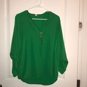 green Michael Kors shirt