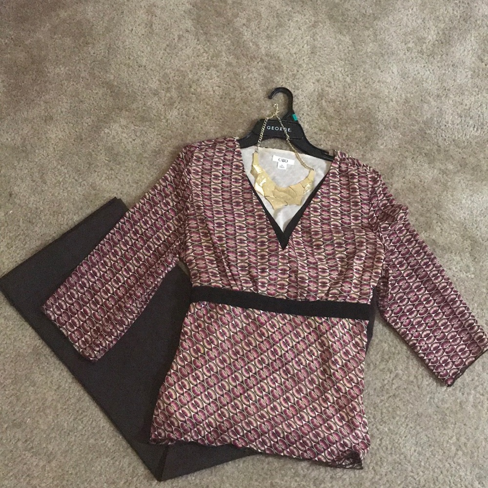 Quarter Length Sleeve Blouse