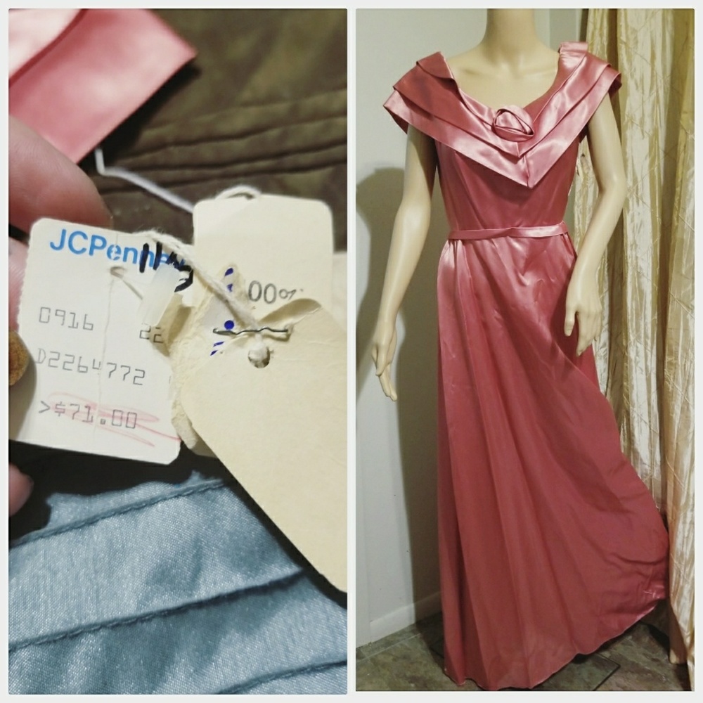 Authentic jcpenny 1970s gown
