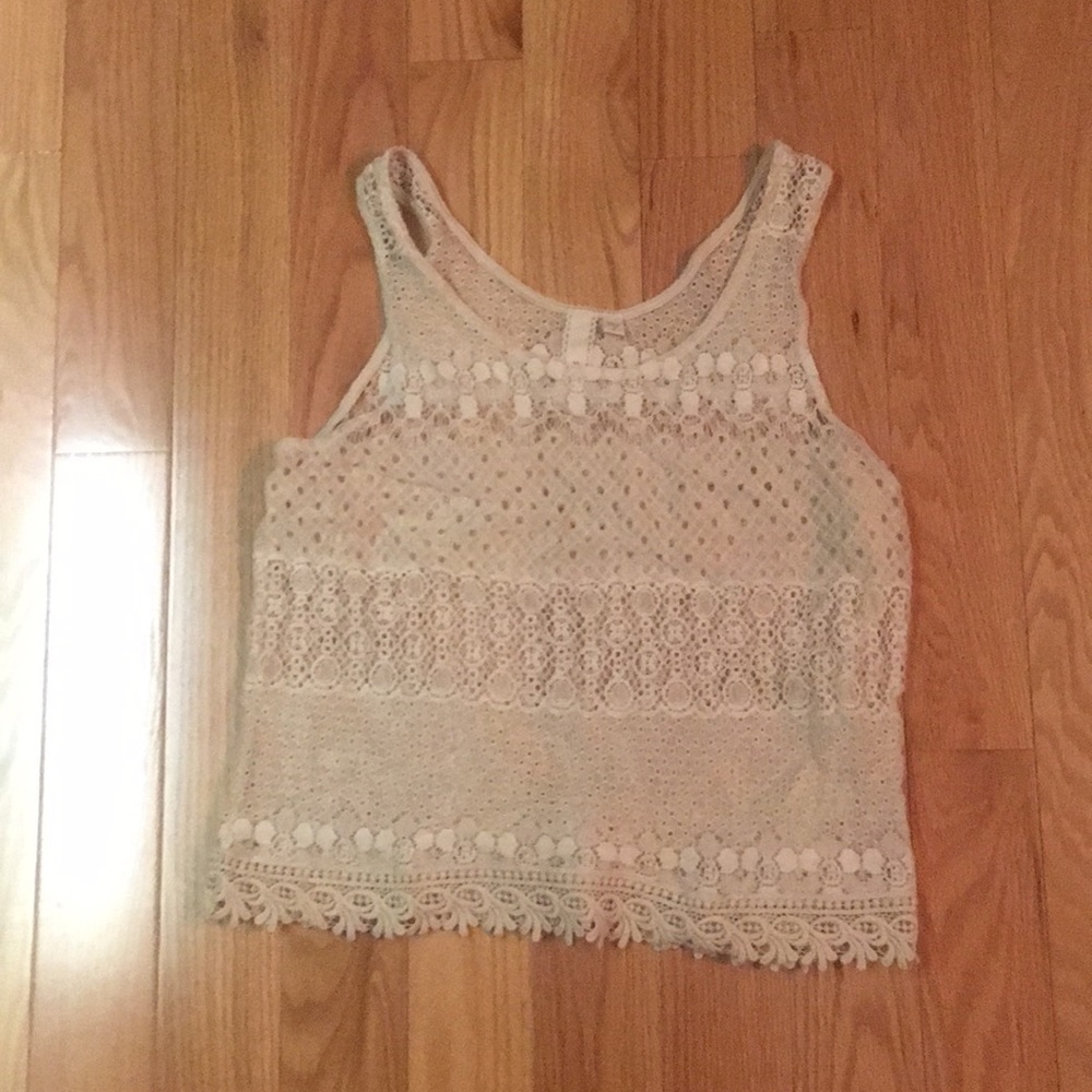 Nude Lace Tank