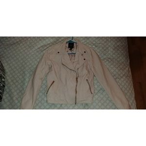 Forever 21 light pink faux leather jacket