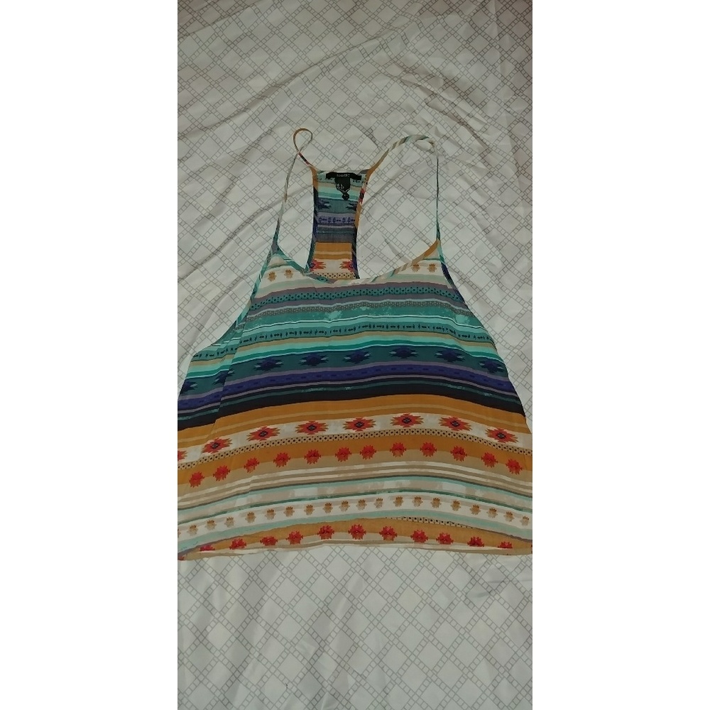 Aztec Racerback Cropped Tank