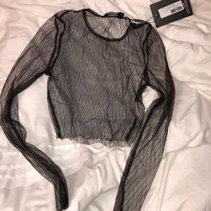 Prettylittlething mesh crop top