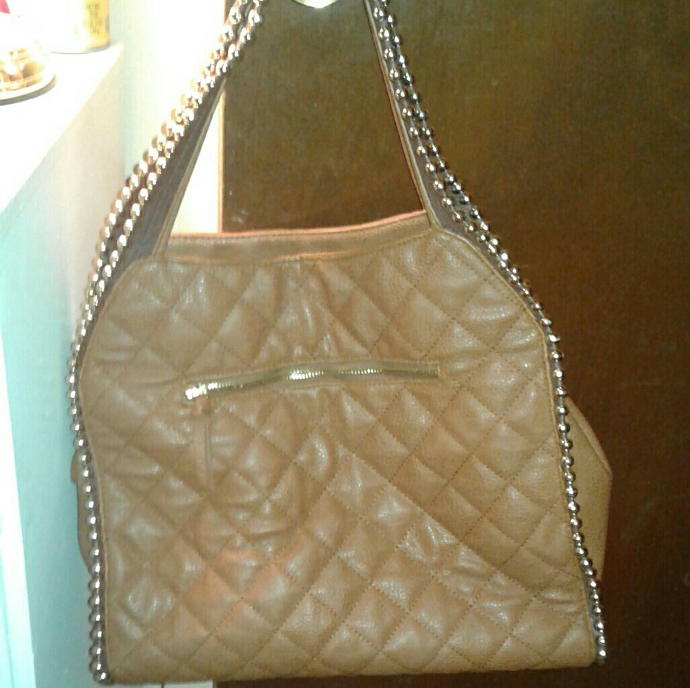 Big Buddha Large soft leather quilted purse