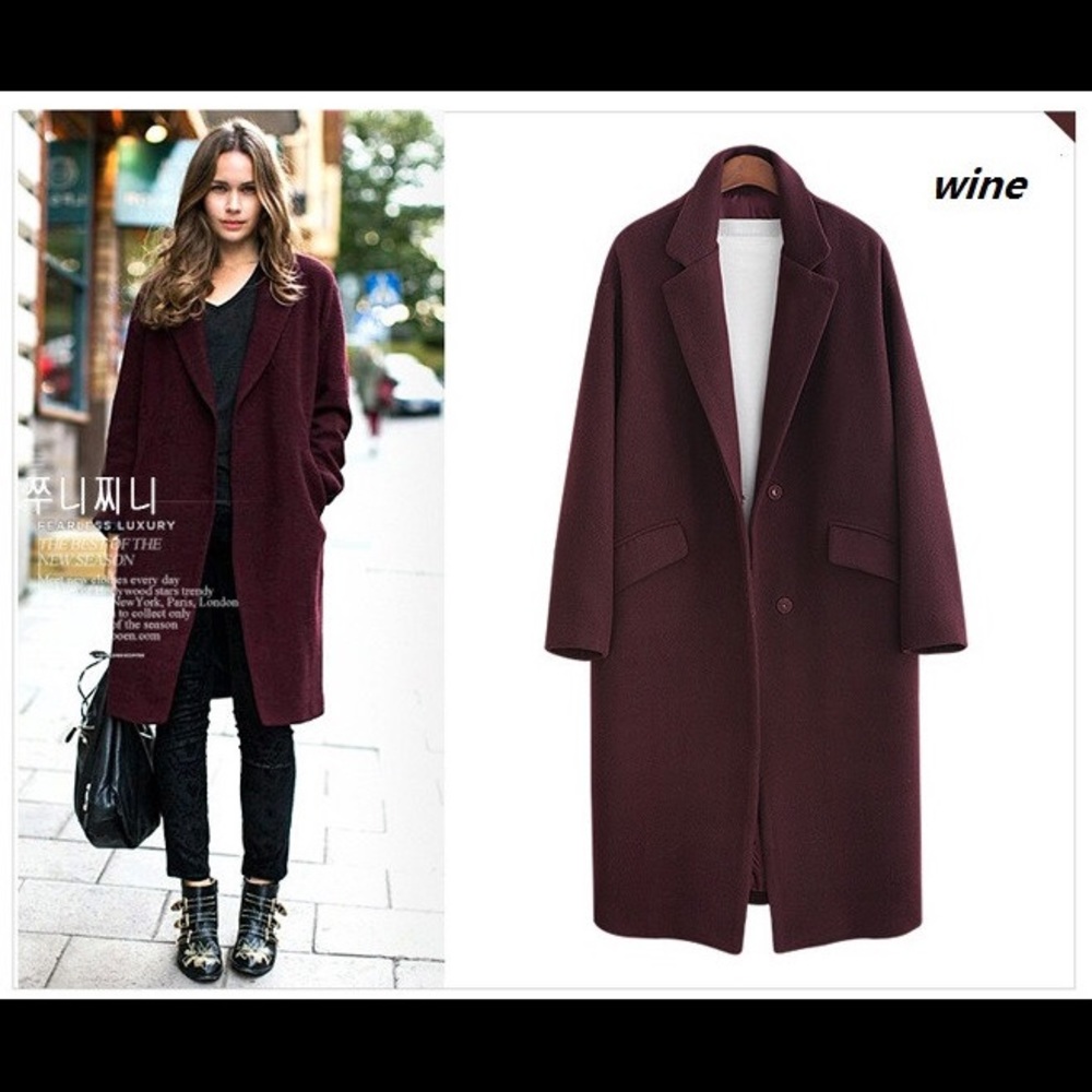 Red winter coat