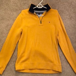 Tommy Hilfiger quarter zip yellow