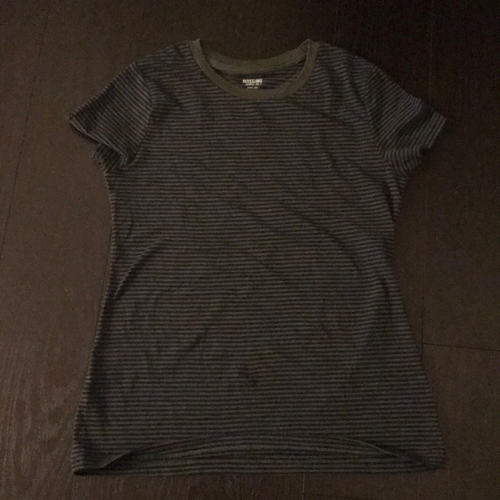 Mossimo striped t shirt green and blue