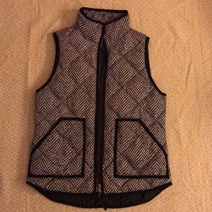 J. Crew Herringbone Puffer Vest