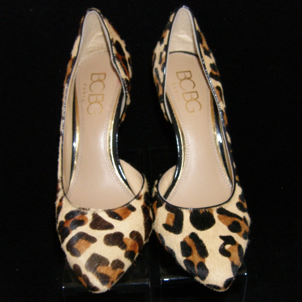 BCBG Paris Jaze pointed leopard pony hair heel 9B - Picture 6 of 8