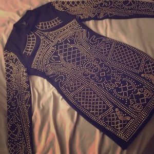 🖤 Windsor Gold Studded Dress 💛