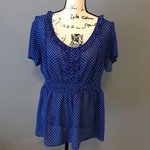 Torrid 1 Polkadot Blouse