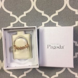 Rose Gold Ring Piercing Pagoda