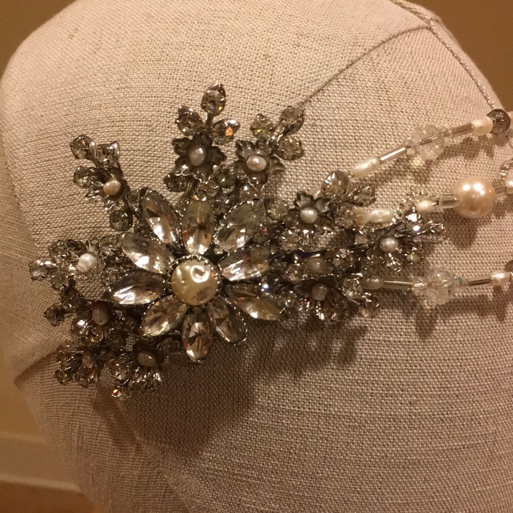 Bridal Hairpiece, Wedding or NY Eve Headband, Hair