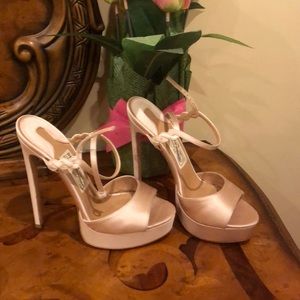 Ferragamo evening heels with platform