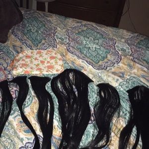 Black hair extensions