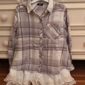 UO Lace Flannel