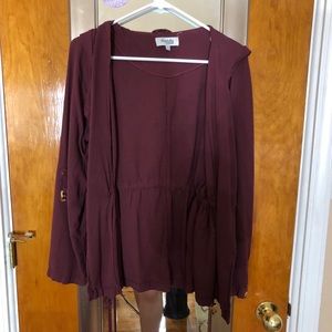 Charlotte Russe- burgundy jacket