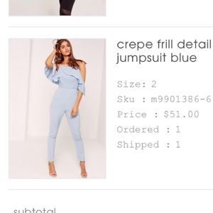 Crepe Frill Jumpsuit NEW