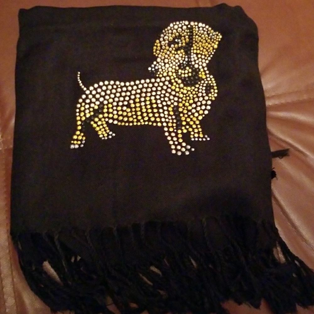 Black dachshund scarf