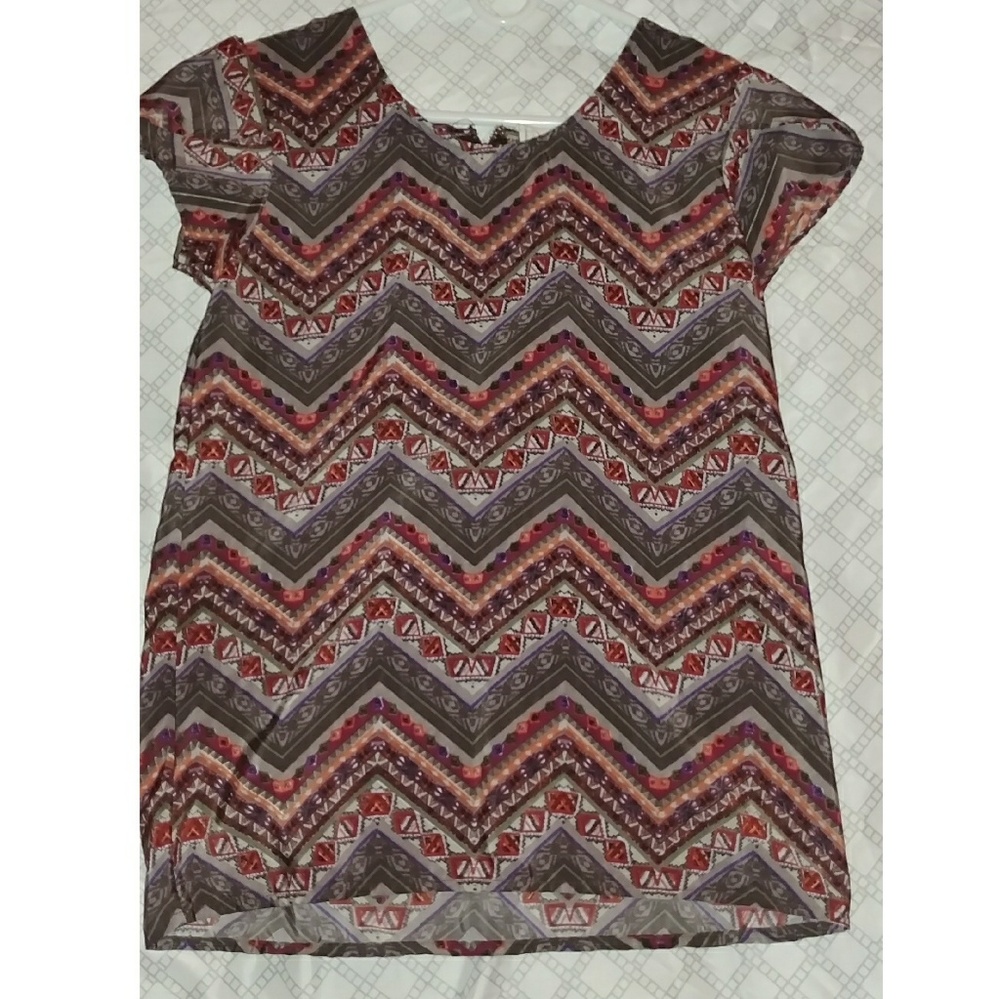 Aztec Earth Tone Blouse