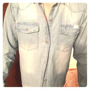 Girls XL denim 7 for all mankind shirt