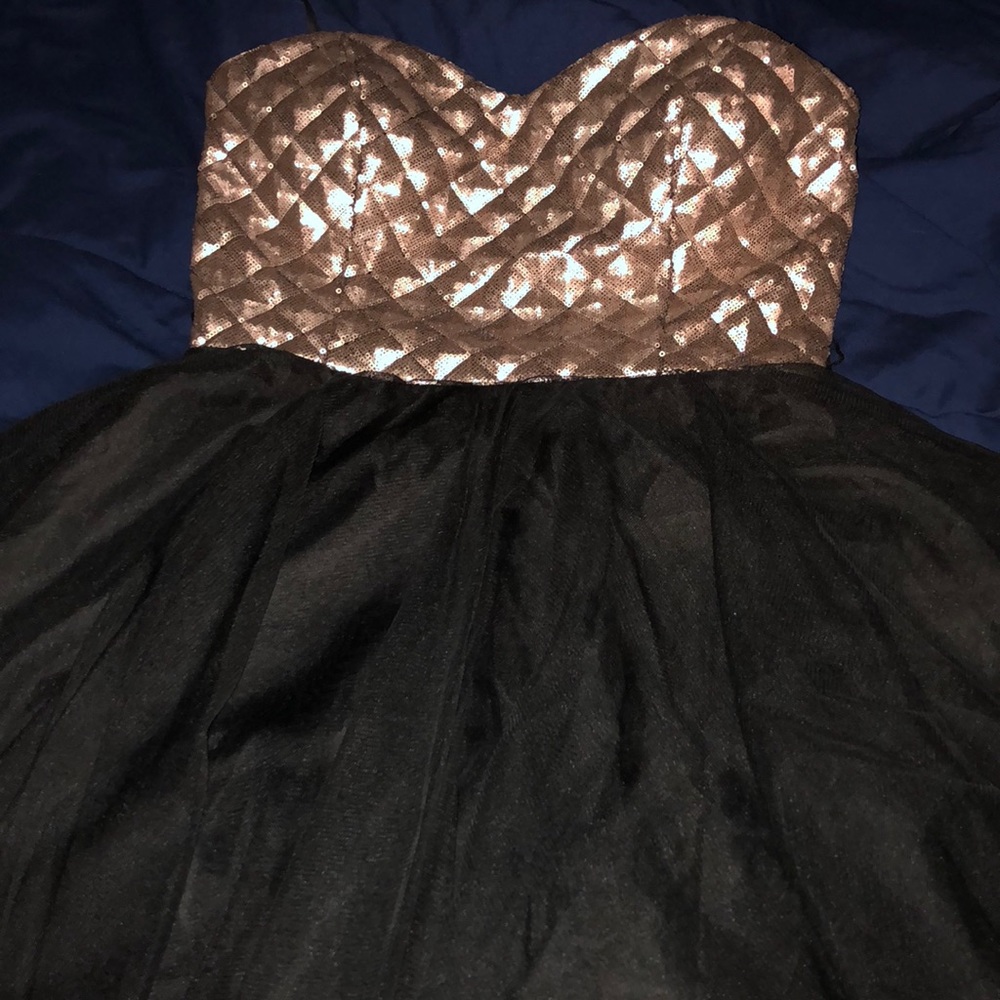 Gold and Black Dress
