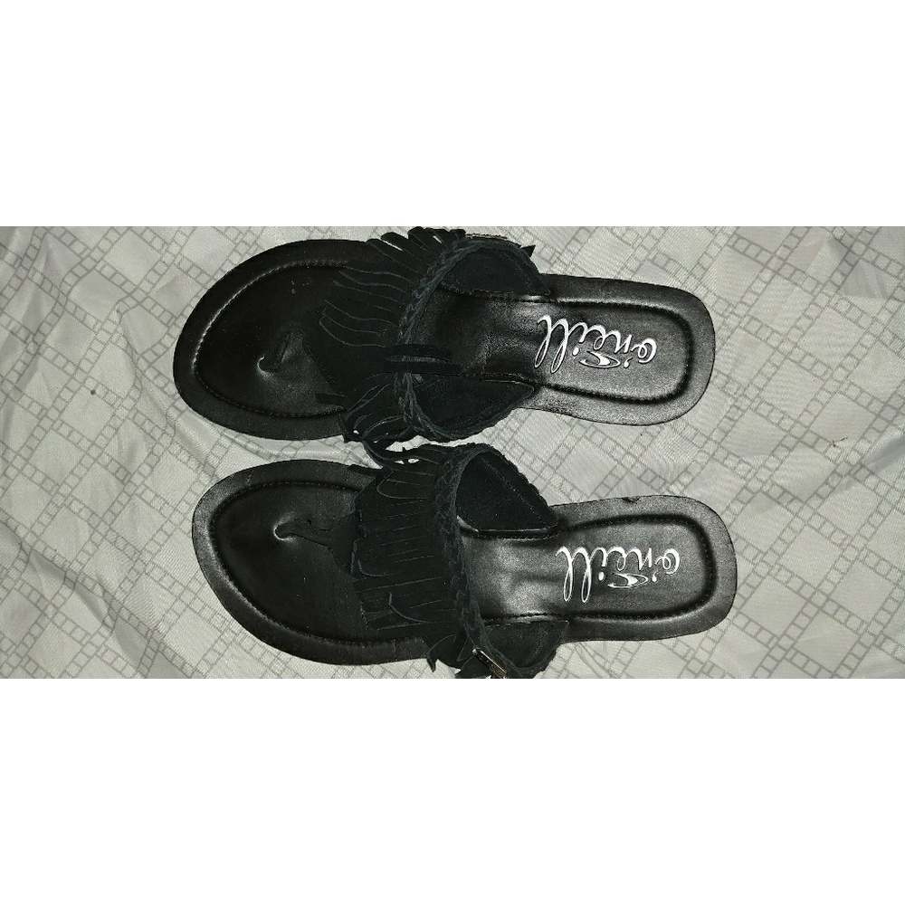 O'Neill Black Fringe Flip Flops
