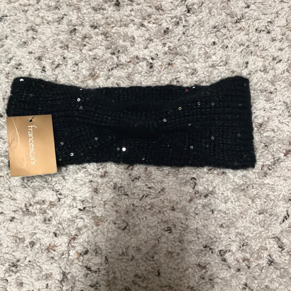 Francesca’s Black ear warmer
