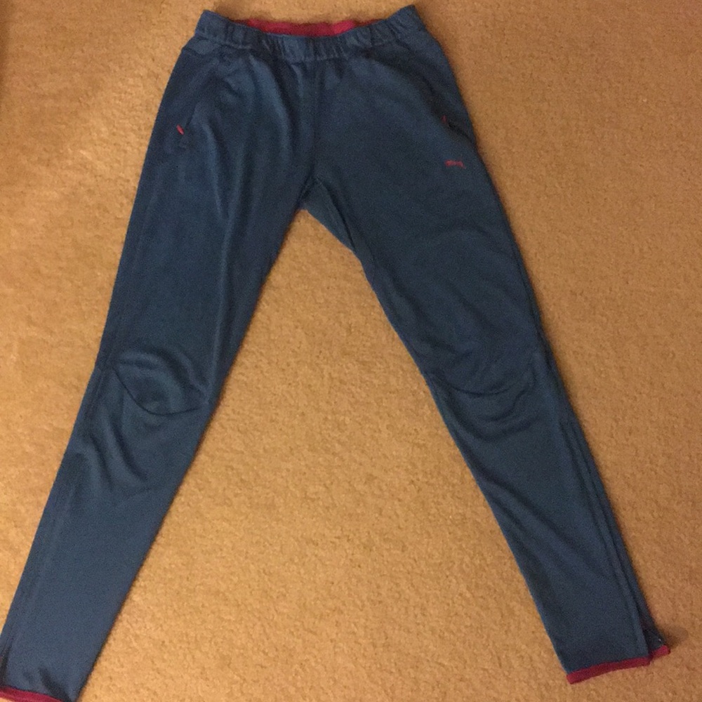 Women’s puma blue skinny soccer joggers