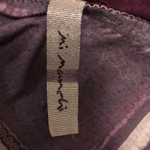 mi manchi purple floral tunic dress M Sz 💜 - Picture 6 of 6